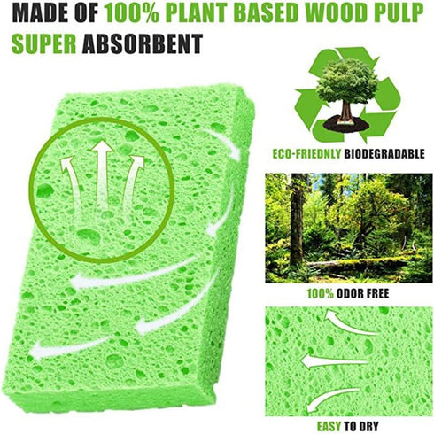 EZ Clean Eco Friendly Cellulose Sponge...