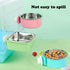 Love Dream Crate Dog Cat Bowls, Removable Stainless Steel Hanging Pet Cage Bowls Kennel, Food Water Feeder Bowls with Bolt Holder for Puppy Cat Ra...