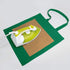 NPBAG 5 Pack 15'' X 16'' Green Cotton Tote Bags, Lightweight Blank Bulk Cloth bags with 1pc of PTFE Teflon Sheet...
