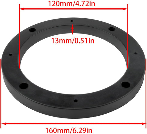 5 Inch Auto Car Universal ABS Speaker Spacer Car Stereo Speaker Spacer Adaptor for Cars, Boats, Trucks, RVS, etc. -2PCS...
