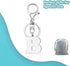 Alphabet Keychain Letter A-Z Keychain Metal Initial Alphabet Key Ring for Men Women Backpack Car Key Chain Decoration (Letter B)...