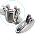 Bimini Top Quick Release Deck Hinge 316 Stainless Steel Boat Side Mount Swivel Hinge with Screws (3.6 inch 2 Pack)...