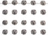 AD Beads Solid Metal 20 Pieces 12x12mm Lion Head Spacer Beads for Necklace Bracelet Craft Design...