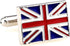 United Kingdom Flag Great Britain British Union Jack Pair Cufflinks in Presentation Gift Box & Polishing Cloth...