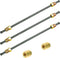 MuHize 3/16 Brake Lines - PVF Coated Brake Line with fittings, Brake Line Tubings with Bubble Flared Ends and Unions,10 Inches Inverted Bubble Fla...