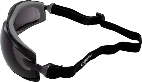 Global Vision Sunn Up Gray Motorcycle & Safety Goggles ANSI Z87.1 Scratch-Resistant Anti-Fog Smoke Lens...