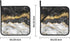 Black and white marble pan covers (set of 2), heat-resistant and sturdy for kitchen, cooking, baking, grilling and more....