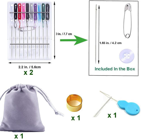 Y-Axis 2 Boxes Home and Travel Quick Fix Sewing Kit Pre-Threaded Needle Kit...