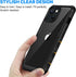 CENHUFO iPhone 15 Case, with Built-in Anti Peep Tempered Glass Privacy Screen Protector and Camera Lens Protective, Full Body Shockproof Clear Cov...