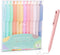 WY WENYUAN 12-Pcs Ballpoint Pens, Comfortable Writing Pens, Pastel Retractable Pretty Journaling Pens, Black Ink Medium Point 1.0 mm Gift Pens, Cu...