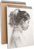 iXinyc A5 (8.3"x5.8") Spiral Sketch Book, Sketchbook for Drawing and Sketching, 30 Sheets, 160gsm Paper, Vertical Sketch Pad...