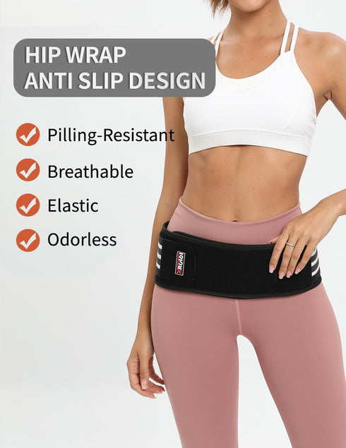 Sacroiliac SI Joint Hip Belt, Lower Back Support Brace for Men Women, Adjustable Pelvic Support Belt for Sciatica, Pelvis, Lumbar & Nerve Pain Rel...