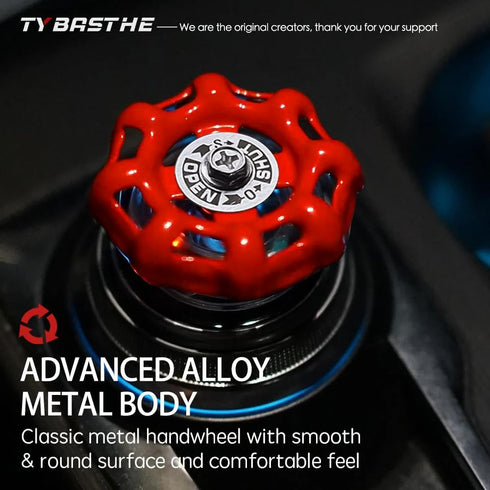 Car Rotary Knob Decor Metal Handwheel Automotive Accessories Interior for Center Console Multimedia Control Knob Gear Shift Knob Cover Air Conditi...