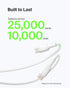 Belkin BoostCharge USB-C Cable (1M/3.3ft), USB-C to USB-A Cable, USB Type-C Cable for iPhone 15 Series, Samsung Galaxy S24, S24+, Note20, Pixel 7,...