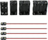 SDTC Tech 2/4/6/8 x 1.5V AA Battery Holder with Snap Connector Kit Include 3/6/9/12 Volt Battery Case Box and I Type Hard Shell Clip Buckle Lead W...