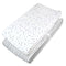 American Baby Company 2 Pack Printed 100% Cotton Knit Fitted Contoured Changing Table Pad Cover - Compatible with Mika Micky Bassinet, Silver Blac...