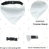 Dog Bandana Collar, 4 PCS White Triangle Dog Bandana with Adjustable Buckle Sublimation Blank DIY Dog Bandanas for Dogs and Cats, S...
