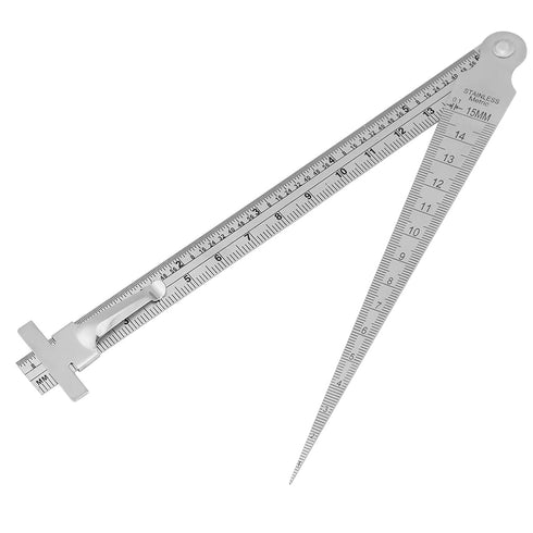 Taper Gap Gauge TOPINCN Stainless Steel Depth Ruler Hole Inspection Tool Dimensional Measurement...