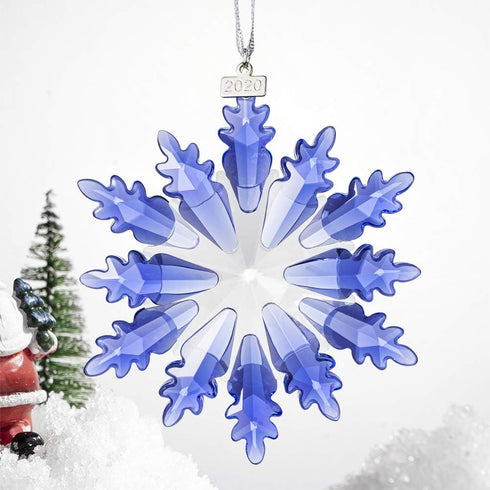 XIANGBAN Dream Elf Christmas Tree Pendant, Crystal Snowflake Christmas Ornaments Annual Collectible (Blue)...