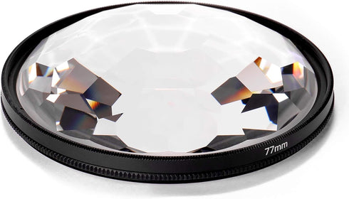 Andoer Kaleidoscope Glass Prism, 77mm Kaleidoscope Prism Camera Glass Filter Variable Number of Subjects SLR Photography Accessories (Kaleidoscope...
