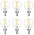 E12 LED Globe Bulb Dimmable, 2W(25-Watt Equivalent), Natural White 4000K, Daylight G15/G50 LED Light Bulbs for Hanging Lamp Pendant Chandelier Lig...