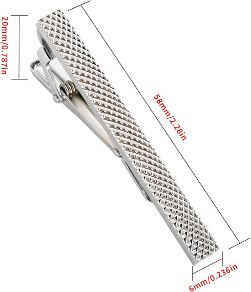 4pcs Tie Clips for Men Tie Clip Tie Bar Tie Bars for Men with gift box...