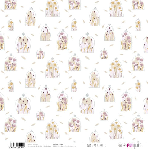 Papers For You - Scrapbooking and Craft Paper Kit | "Loving and Tender" Collection | Includes 10 Double Sided Papers with Different Designs | Size...