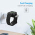 Criacr Portable Magnetic 2 in 1 Wireless Charger for Apple Samsung Watch, Wireless Fast Watch Charger Stand, Compatible with Apple Watch Series 8 ...