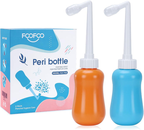 2 Pack Peri Bottle for Postpartum Care, Perineal Recovery and Cleansing After Birth, Personal Hygiene Bidet, 12.7OZ...