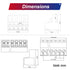 2 Set 5.08mm 5 Pin Male & Female Phoenix Type Connector No Soldering Green PCB Screw Terminal Block 5 Pole...