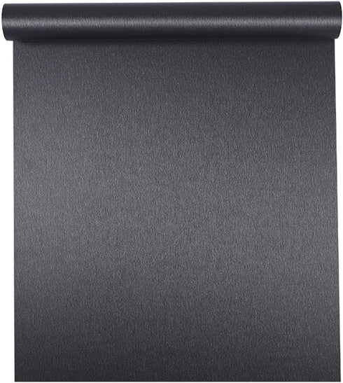 Self Adhsesive Vinyl Film Brushed Metal Stainless Steel Contact Paper for Dishwasher Fridge Refrigerator Stove Appliances Kitchen Cabinets Counter...