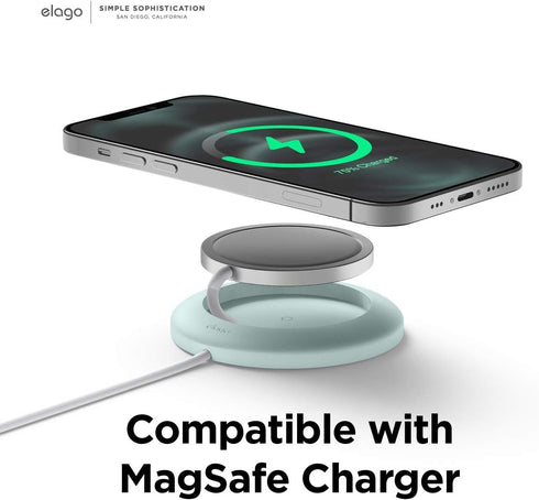 elago Charging Pad Compatible with MagSafe Charger, Compatible with iPhone 15, 14, 13, 12 Models, AirPods Pro & AirPods 3 - Magnetic Charger Holde...