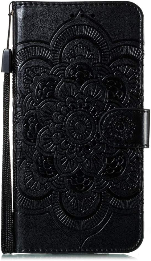 for Samsung Galaxy A01 Case Flip Premium Wallet Phone Case PU Leather Mandala Embossed Shockproof Cover with Kickstand Card Holder Cover for Samsu...