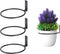 TreeLen Flower Plant Holder Ring Wall Mounted,4 Inch Plant Wall Hanger Rings,Metal Plant Holders Wall Planter Hook 3 Pack Black...
