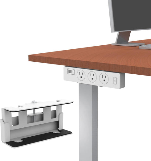 Monzlteck Universal Power Strip Mount, Put Your Power Strip Under The Desk or On The Wall-(Power Strip not Included)-Fits 1.6" to 2.4" Width...