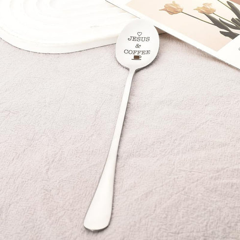 Coffee Spoon for Mom Dad Birthday Gifts for Women Best Friend Christmas Gifts for Men Son Daughter Gifts for Coffee Lovers Drinkers Boyfriend Husb...