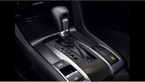 Xotic Tech Gear Shift Panel Frame Cover Trim Carbon Fiber Pattern, Compatible with Honda Civic 10th Gen 2016 2017 2018 2019 2020 2021 (Automatic T...