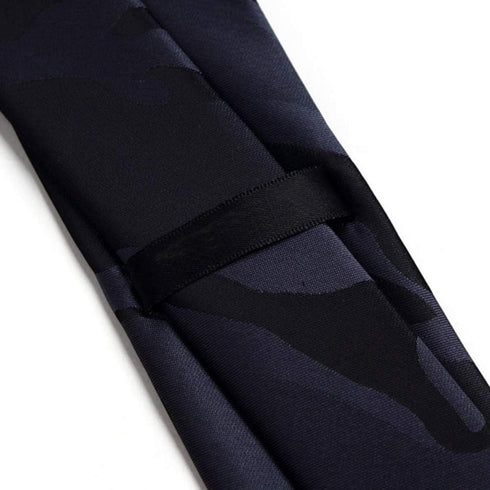 New Slim Camo Ties for Men Classic 2 Inches Black Gray Camouflage Necktie...