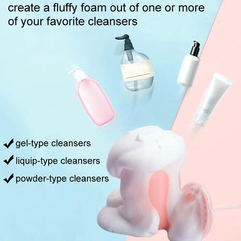Face Foam Maker 2 PCS Facial Cleansing Tool Rich Cream Foamer Deep Cleanser Foam Maker Cup Cleansing Foaming Maker for Wash Facial Skin (Pink)...