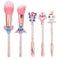 5Pcs Stitch Theme Cosmetic Brushes Set, Interstellar Baby Makeup Brushes, Premium Synthetic Foundation Eyeshades Brush Set Best Gift...