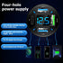 4 Ports USB Car Charger Adapter, Auto Portable PD 3.1/QC 3.0 Fast Charge Cigarette Lighter with Flush Fit Charging Plug, Compatible with iPhone 14...