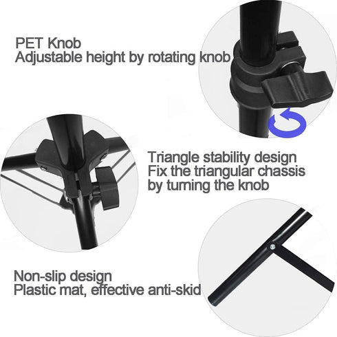Projector Tripod Stand, Portable Tripod Mount Floor Stand 17" to 39", Folding Floor Tripod Stand, Outdoor Stand for Small Projector,Camera, Webcam...