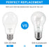 PARTPHONER A19 LED Light Bulbs, 60W Equivalent Efficient 9W LED Bulb, 3 Color Light Modes Light Bulbs, 900 Lumens, CRI 85+, 25000+ Hours Lifespan,...
