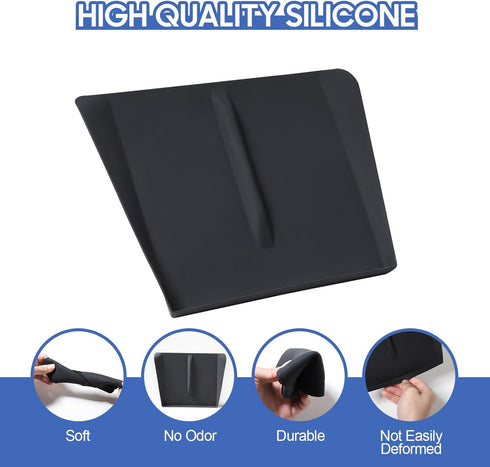 Silicone Wireless Charger Mat for Tesla Model S/X, Charging Area Protective Anti-Skid Mat, Center Console Wireless Charging Pad Tesla Model X Mode...