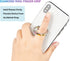 Iridescent Glitter Bling Bling Phone Ring Holder,Sparkle Phone Ring Grip Artificial Stand with Flat Diamond,Flat Rhinestone Cell Finger Ring for P...