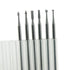 6 Pcs 3/32 Inch Shank Tungsten Steel Engraving Router Bits, Olive Amber Carving Drill Bits for Rotary Tool ( Head Size: 1.8mm)...