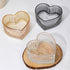 Glass Heart-shaped Candy Bowl Snack Bowl Dessert Bowl Fruit Bowl Ring Holder Dish Wedding Party Decor-Gray-5 OZ...