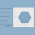 8 Pcs Hexagon Felt Bulletin Board Tiles, Self Adhesive Felt Pin Board Wall Tiles for Photos, Pictures, Memos (Cyanine)...