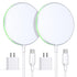 2 Pack Magnetic Wireless Charger 15W Apple Mag-Safe Charger with 20W Adapter for iPhone 15/14/13/12 Pro/Max/Plus/Mini and AirPods 3/2/Pro 2/Pro Wi...