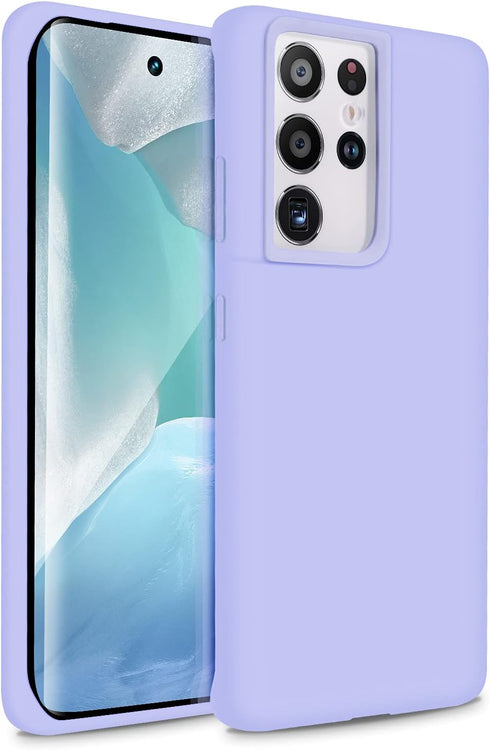 Liquid Silicone Case Compatible with Galaxy S21 Ultra 5G, Gel Rubber Full Body Protection Shockproof Cover for Galaxy S21 Ultra 5G 6.8 inch 2021 [...